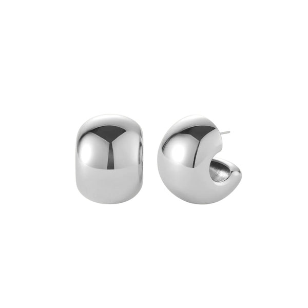 Gemma Hoops Silver - Jenny Bird