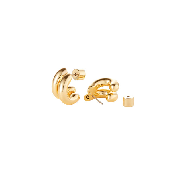Mini Florence Earrings Gold - Jenny Bird