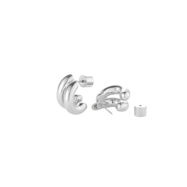 Mini Florence Earrings Silver - Jenny Bird
