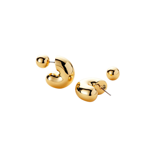 Tome Hoops - Gold -Medium - Jenny Bird