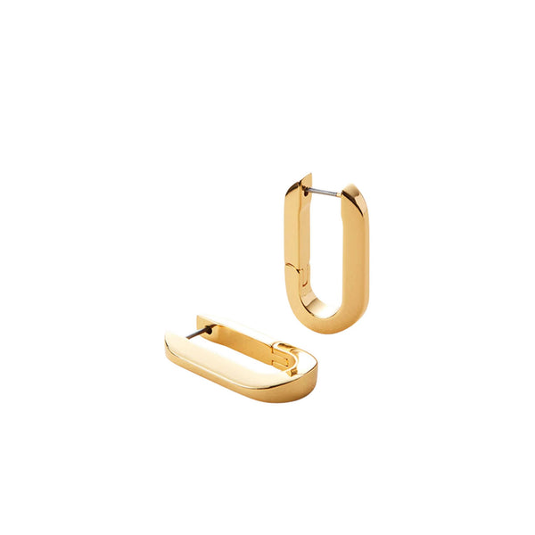 U-Link Earrings Gold - Jenny Bird