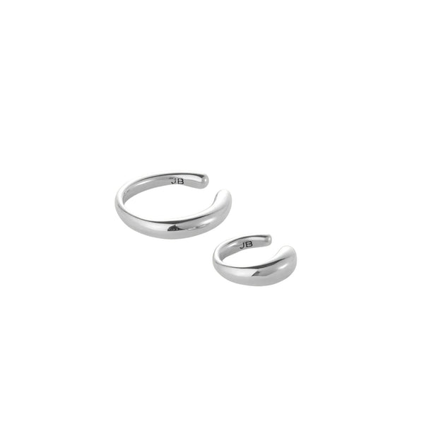 Sila Ear Cuff Set - Small/Large Silver - Jenny Bird