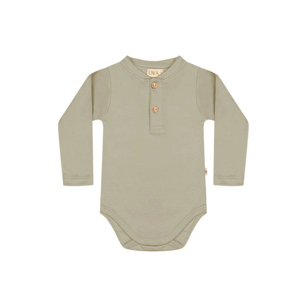 Long Sleeve Onesie with Buttons