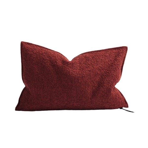 Canvas Wooly Pillow - 12x20" - Argile