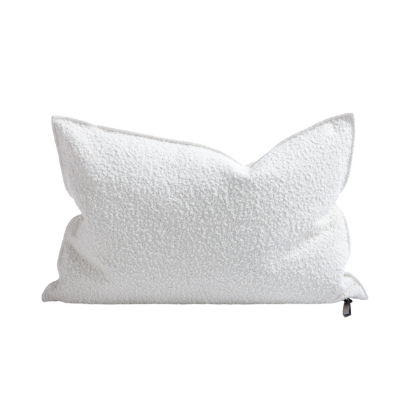 Canvas Wooly Pillow - 16x24" - Blanc