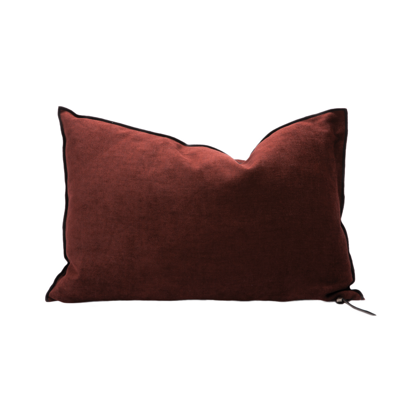 Soft Washed Chenille Pillow - 16x24" - Chianti