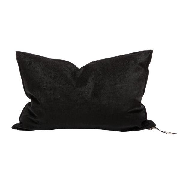 Royal Velvet Pillow - 16x24" - Noir