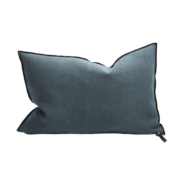 Stone Washed Linen Pillow - 12x20" - Canard