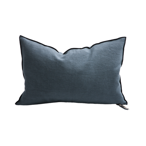 Stone Washed Linen Pillow - 16x24" - Encre