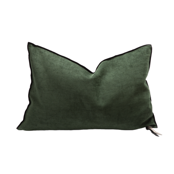 Soft Washed Chenille Pillow - 16x24" - Avocat