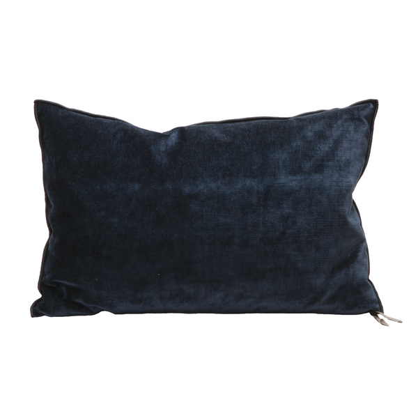 Royal Velvet Pillow - 12x20" - Bleu Nuit