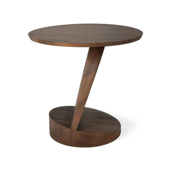 Teak Oblic Side Table