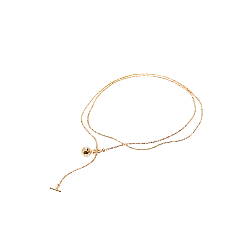 Constance Wrap Necklace Gold - Jenny Bird