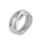 Mega Lennon Bangle Silver - Jenny Bird