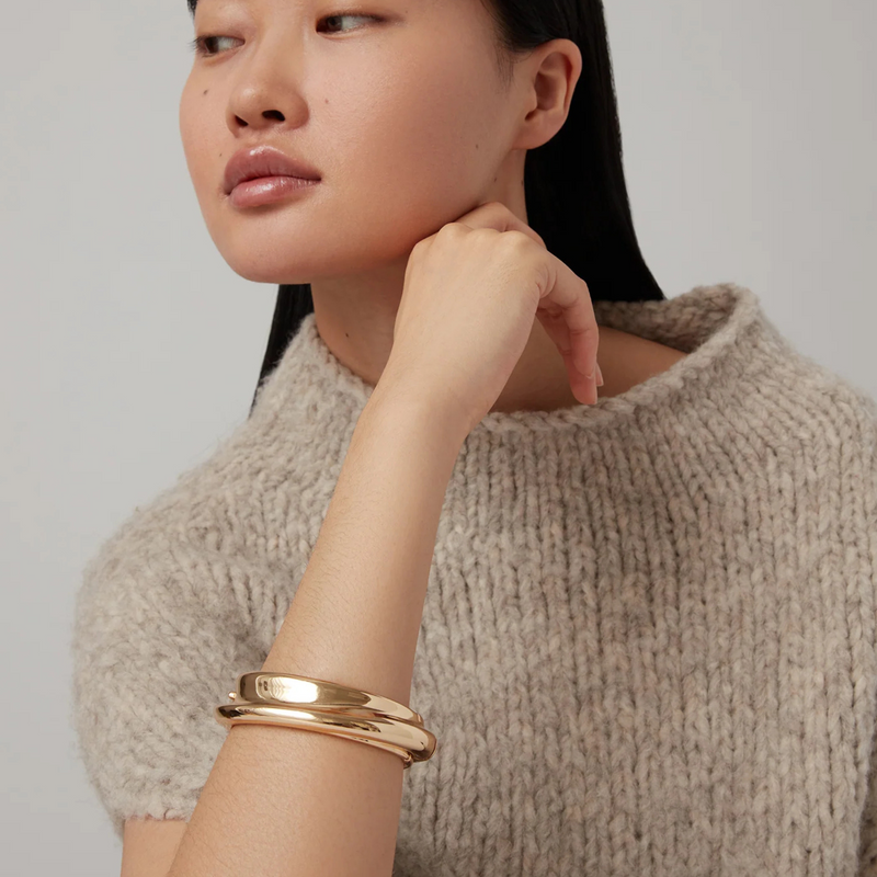 Lennon Bangle Gold - Jenny Bird