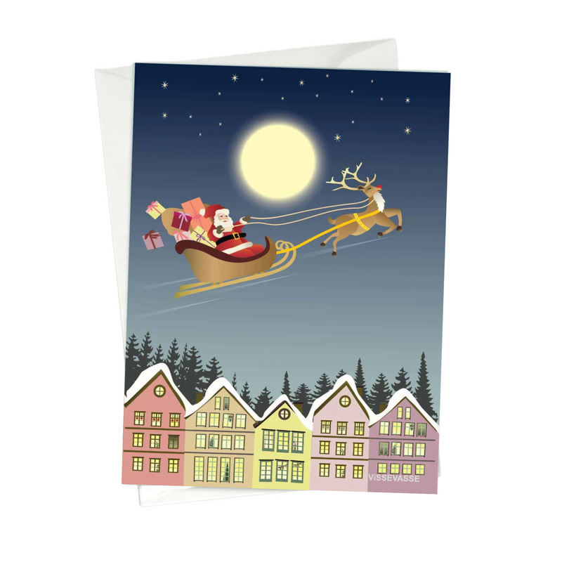 Santa & Rudolph - Greeting Card