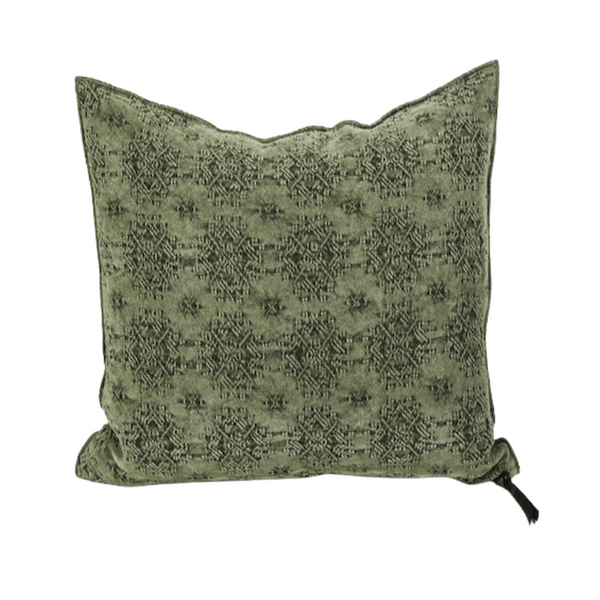 Stone Washed Jacquard - 26x26" - Kilim Kaki