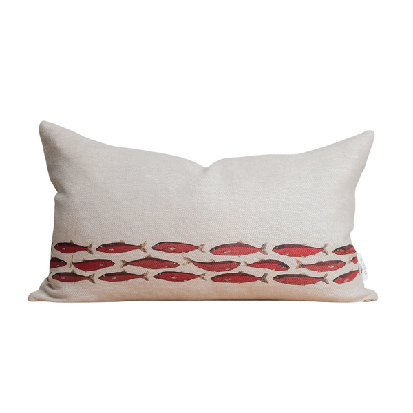 SillStim - FjärdRöd Linen Cushion - 16"x26"