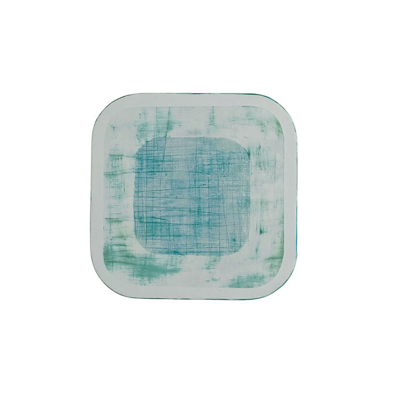 Laurie Skantzos - Portal - Turquoise Under White Squared