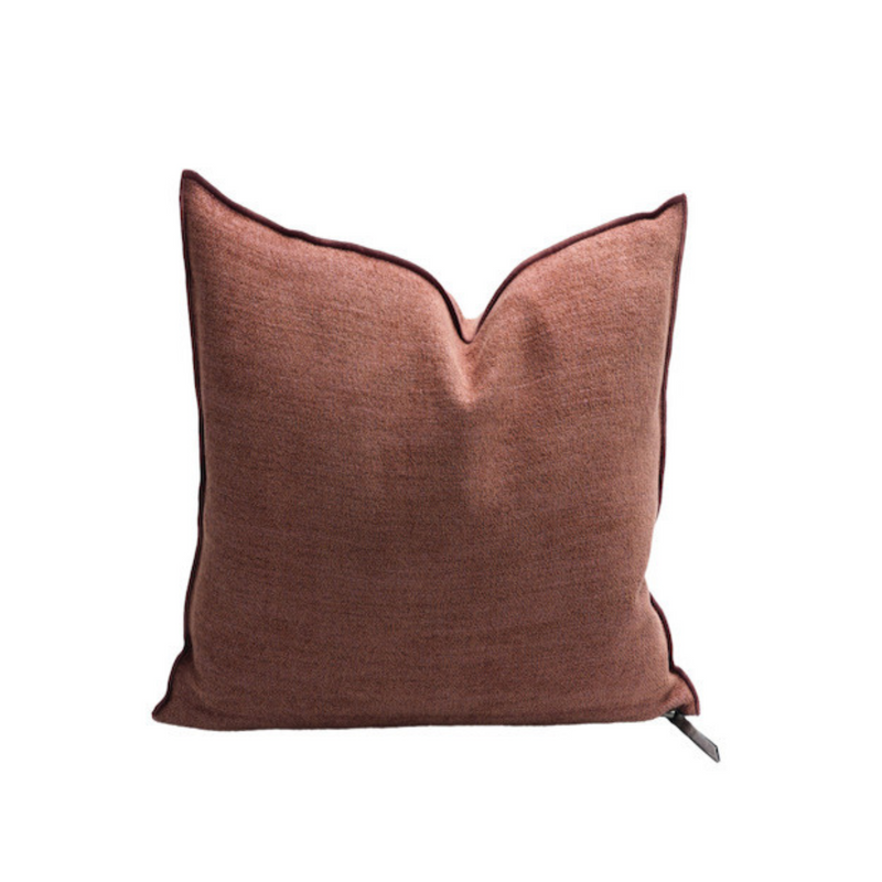 Vintage Chenille Pillow - 20x20" - Blush