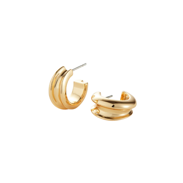 Mini Lennon Hoops Gold- Jenny Bird