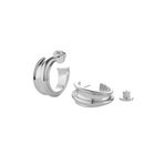 Lennon Hoops Silver- Jenny Bird