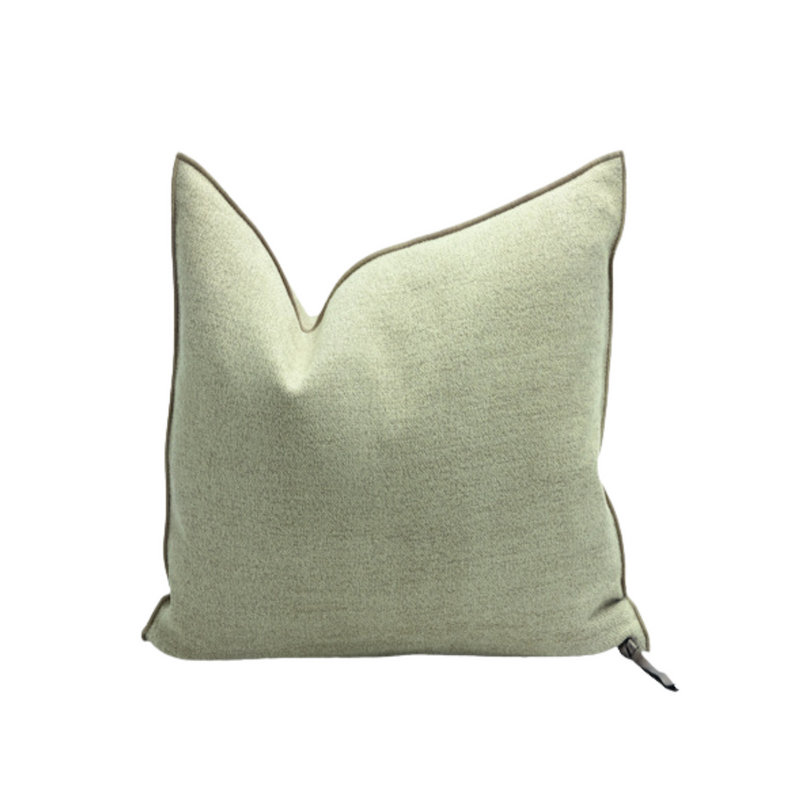 Vintage Chenille Pillow - 20x20" - Ciment