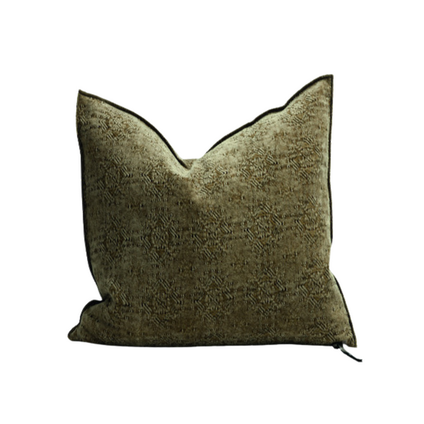 Stone Washed Jacquard - 20x20" - Kilim Bronze