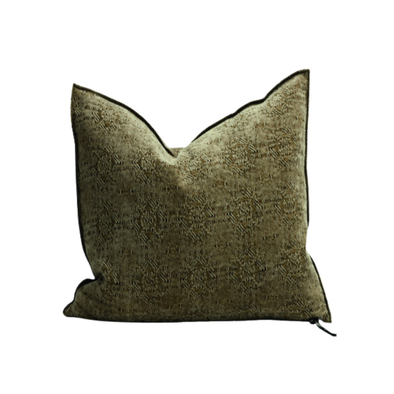 Stone Washed Jacquard - 20x20" - Kilim Bronze