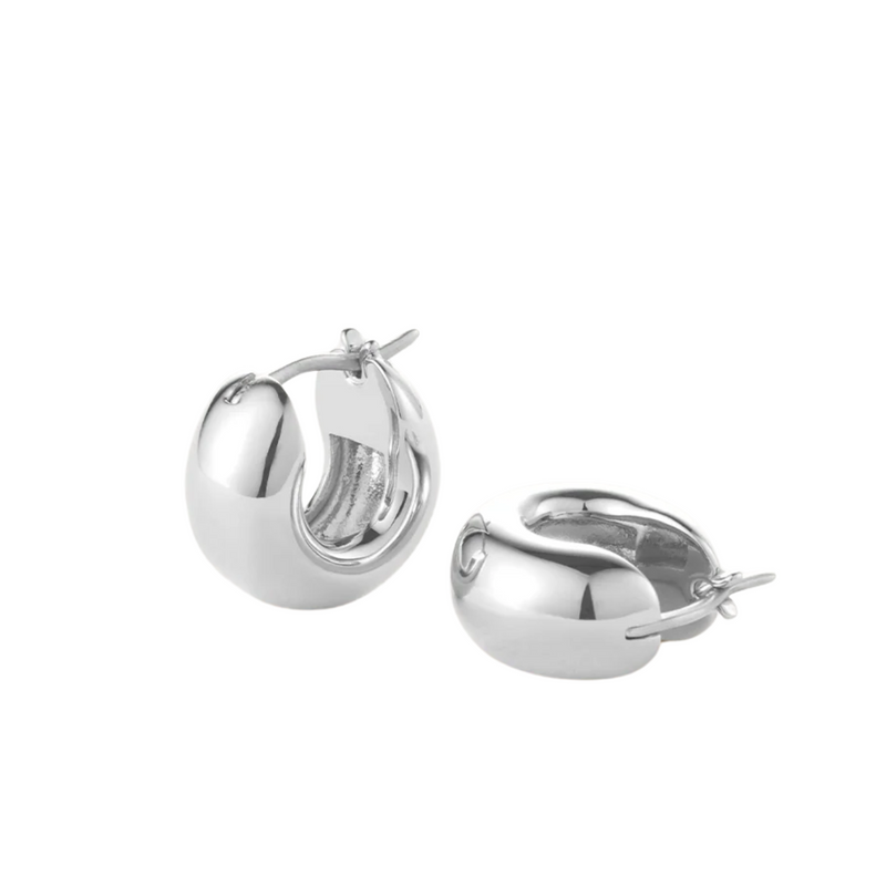 Tome Hoops - Silver -Mini - Jenny Bird