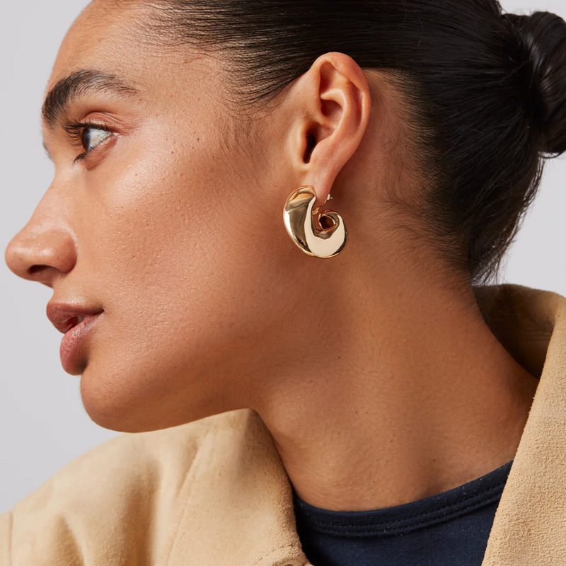 Gigi Hoops Gold- Jenny Bird
