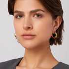 Staple Hoop Earrings Medium Gold - Jenny Bird