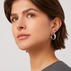 Staple Hoop Earrings Medium Silver - Jenny Bird