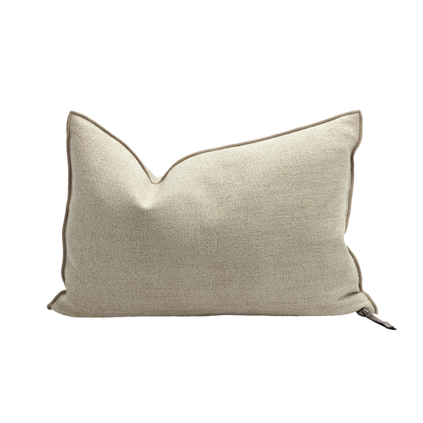 Vintage Chenille Pillow - 16x24" - Ciment
