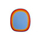 Laurie Skantzos - Portal - Sky Blue, Ochre, Red