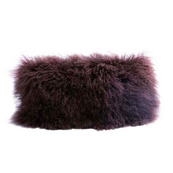 Tibetan Goat Pillow - 10x20" - Muscade