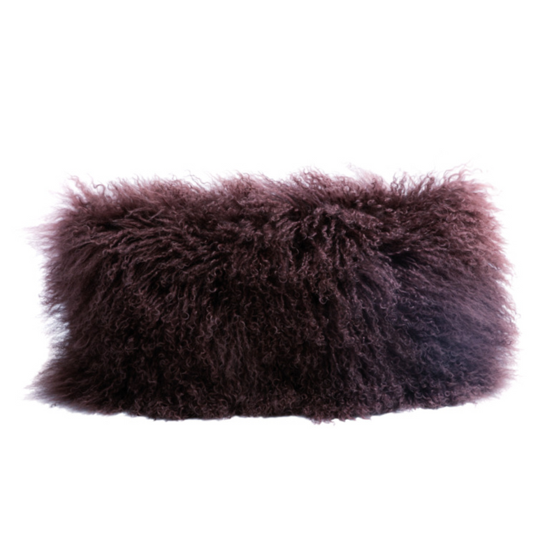 Tibetan Goat Pillow - 10x20" - Muscade