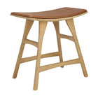 Osso Outdoor Stool With Cushion - Varnished Oak