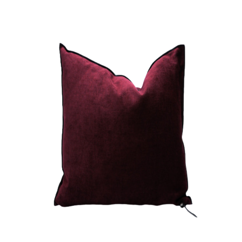 Soft Washed Chenille Pillow - 20x20" - Chianti