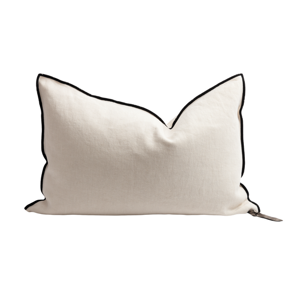 Stone Washed Linen Pillow - 16x24" - Fior di Latte