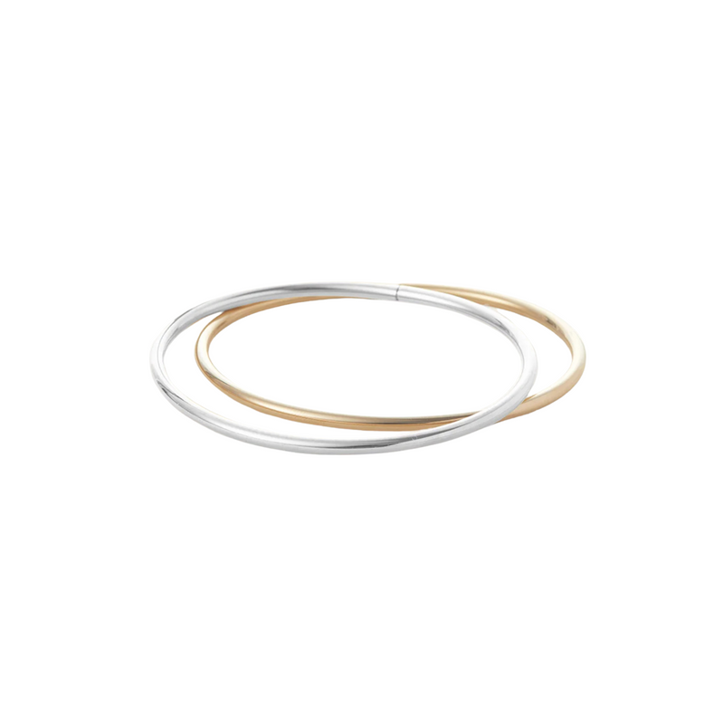 Dane Bangle Set Two-Tone- Jenny Bird