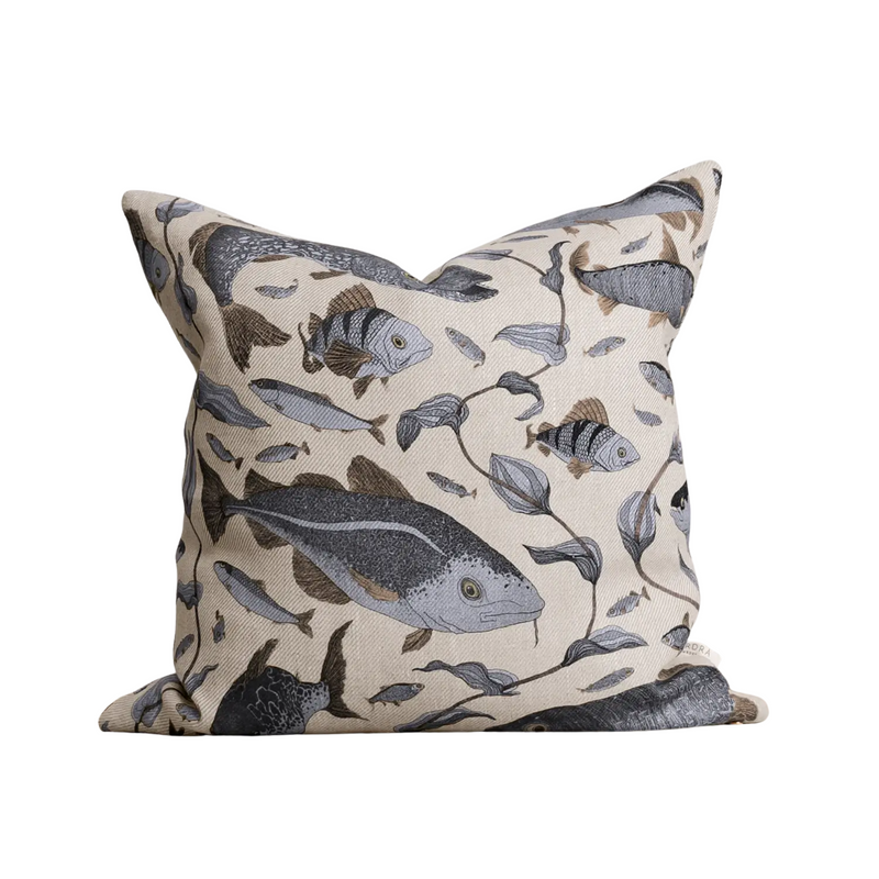 HavsLiv - ÄlvBlá Linen Cushion - 20"x20"