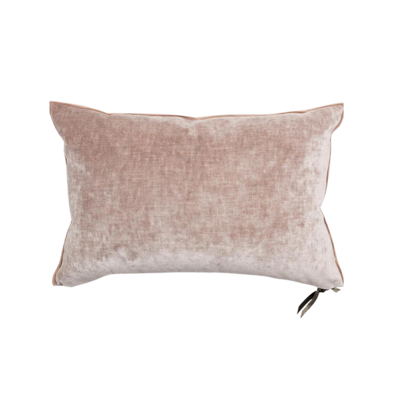 Royal Velvet Pillow - 16x24" - Blush