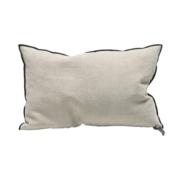 Soft Washed Chenille Pillow - 16x24" - Ciment