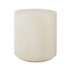 Elements Side Table - Microcement - Off White - Round