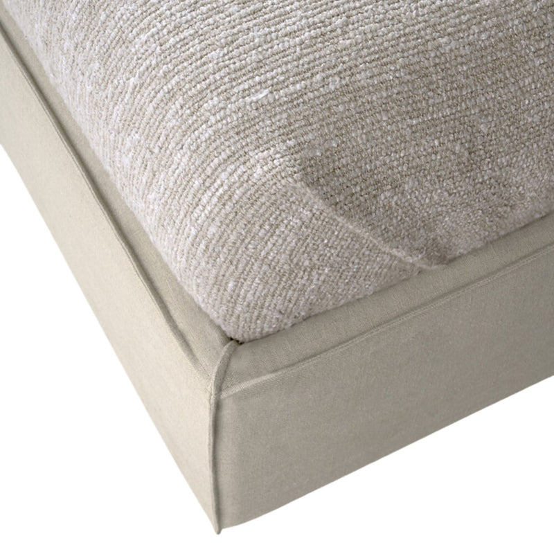 Revive Bed - Sand Linen - US Queen - with Slats - Removable Cover