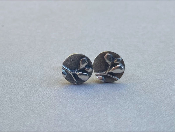 Andrea Mueller -  Round Floral Relief - Studs