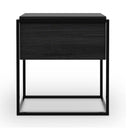Oak Monolit Black Bedside Table