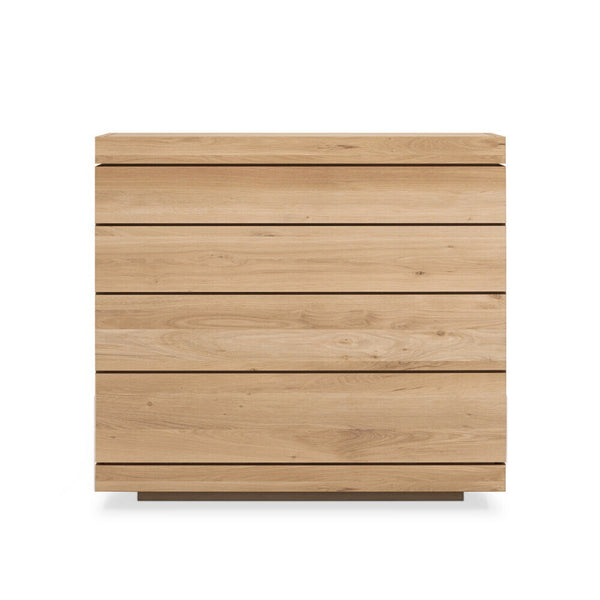 Oak Burger Chest Of Drawers