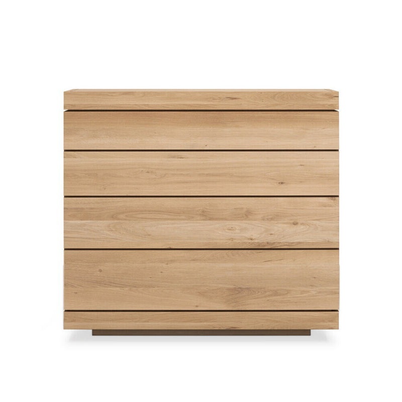 Oak Burger Chest Of Drawers